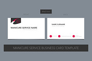 Manicure salon vector business card