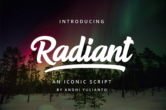 Radiant Script in Display Fonts - product preview 9