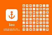 64 sea icons