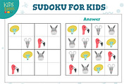 Sudoku for kids vector game
