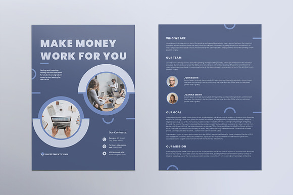 Investment Fund Flyer in Invitation Templates - product preview 1