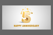 5 years anniversary vector logo