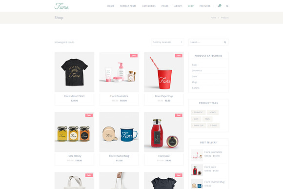 Fiore - Blog & Shop WordPress Theme in WordPress Blog Themes - product preview 4