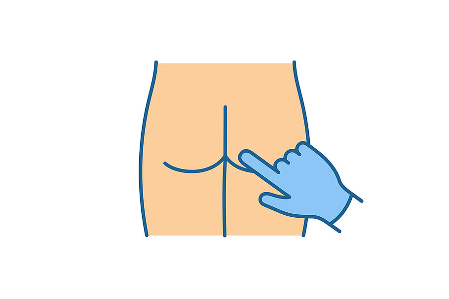 Digital rectal exam color icon in Icons - product preview 8