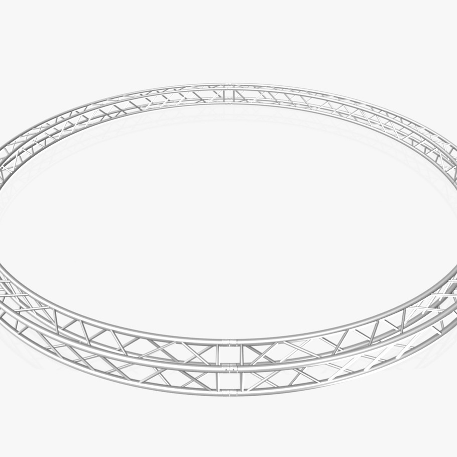 Circle Square Truss Diameter 600cm in Objects - product preview 1
