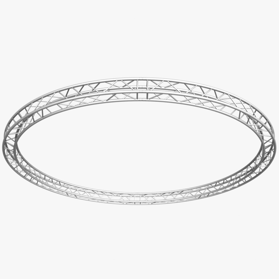 Circle Square Truss Diameter 600cm in Objects - product preview 6