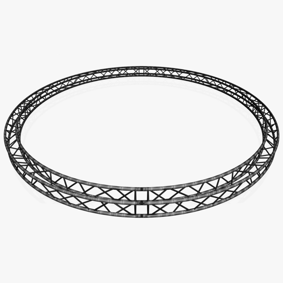 Circle Square Truss Diameter 600cm in Objects - product preview 11