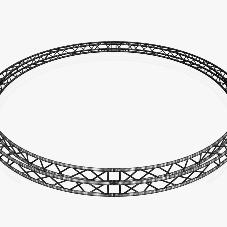 Circle Square Truss Diameter 600cm in Objects - product preview 12