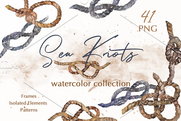 Sea Knots Watercolor png