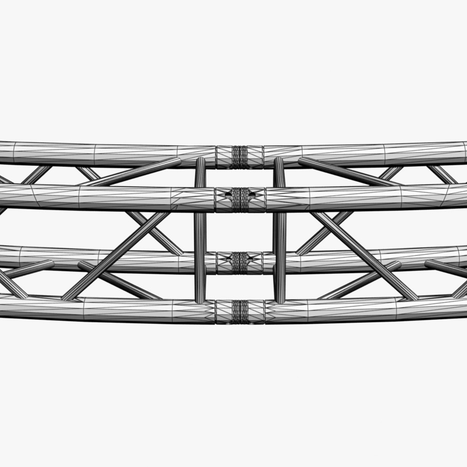 Circle Square Truss Diameter 800cm in Appliances - product preview 13