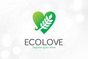 Eco Love Logo template