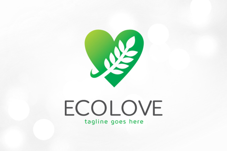 Eco Love Logo template in Logo Templates - product preview 8