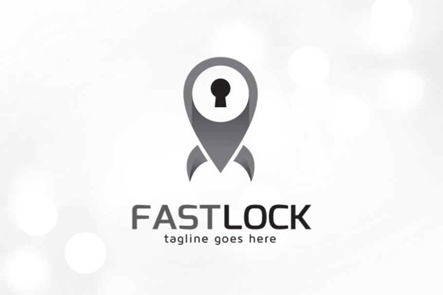 Fast Secure Lock Logo Template in Logo Templates - product preview 8