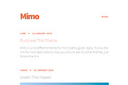 Mimo - Clean Tumblr Theme