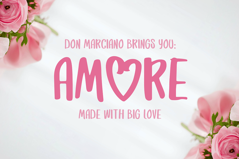 Amore Font - Strong & Lovable in Display Fonts - product preview 8