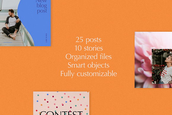 Soft summer - INSTAGRAM KIT in Instagram Templates - product preview 5