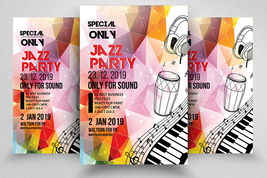 Music Party Flyer Template in Flyer Templates - product preview 8