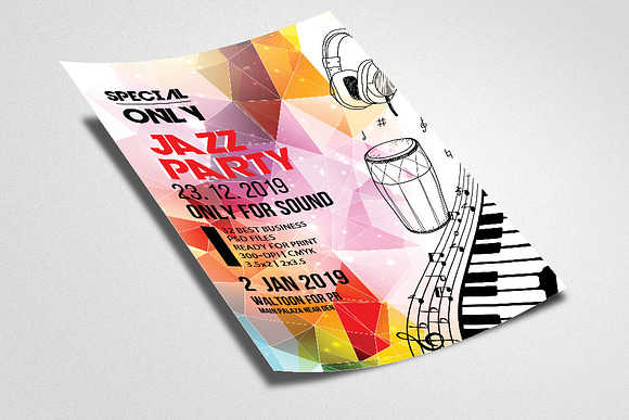 Music Party Flyer Template in Flyer Templates - product preview 1