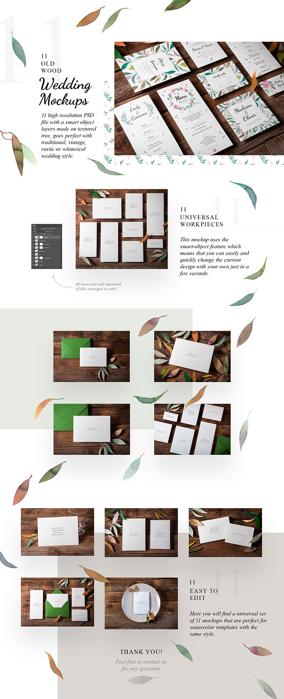 Autumn Garden Wedding Collection in Wedding Templates - product preview 3