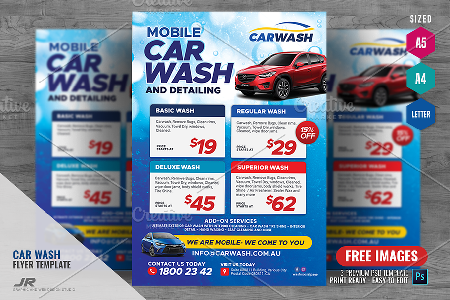 Mobile Car Wash Flyer in Flyer Templates - product preview 8