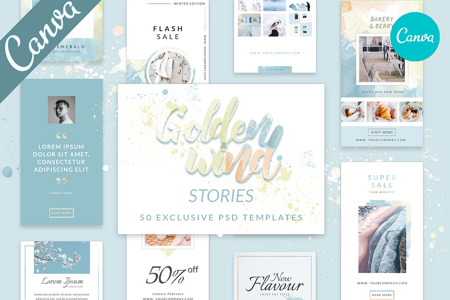CANVA Golden Wind Instagram Story in Instagram Templates - product preview 8