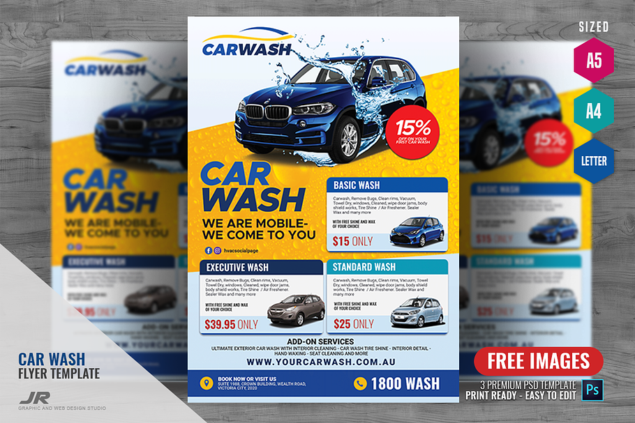 Car Auto Wash Flyer in Flyer Templates - product preview 8