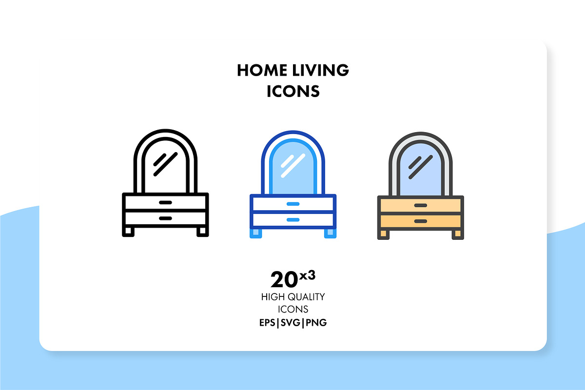 Home Living Icons in Washing Icons - product preview 8