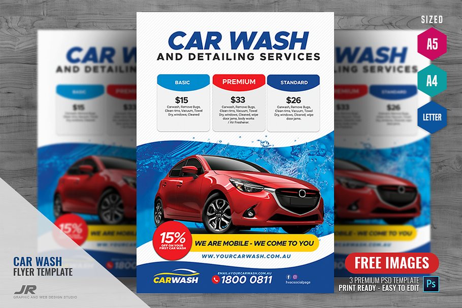 Auto Wash Corporate Flyer in Flyer Templates - product preview 8
