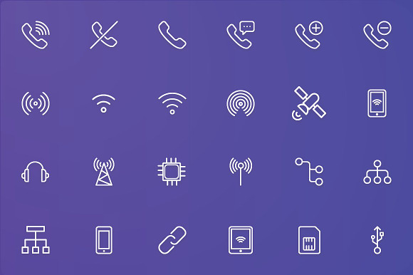 Network and Communication Line Icons in Communication Icons - product preview 2
