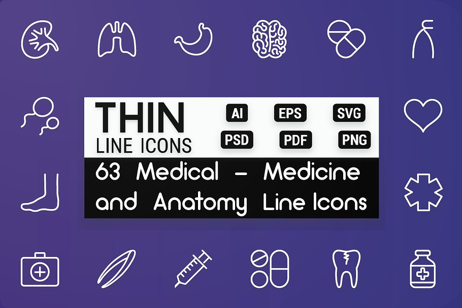 Medical - Medicine & Anatomy Icons in Skull Icons - product preview 8