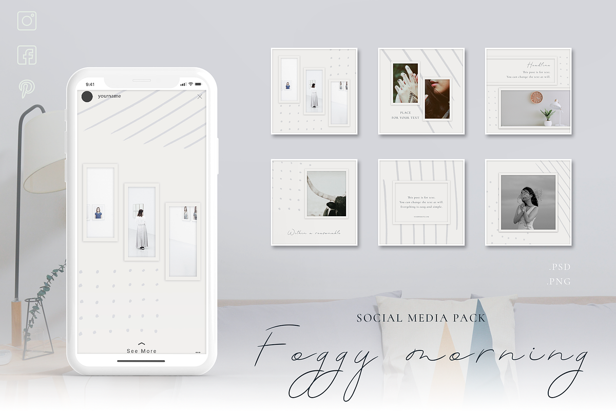 Foggy morning - Social Media Pack in Instagram Templates - product preview 8