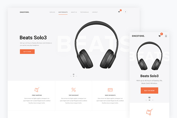 Onestore — Store HTML Template in HTML/CSS Themes - product preview 2