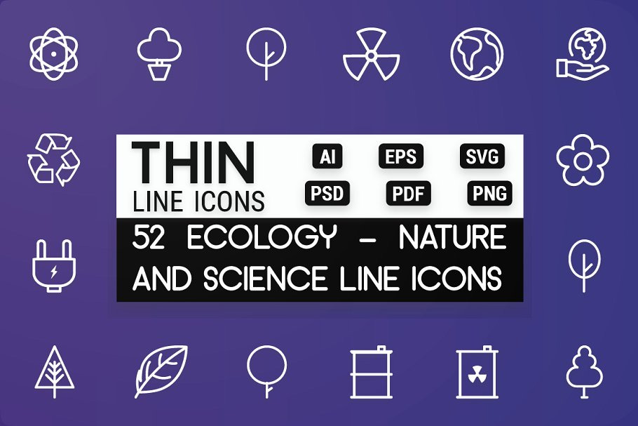 Ecology - Nature and Science Icons