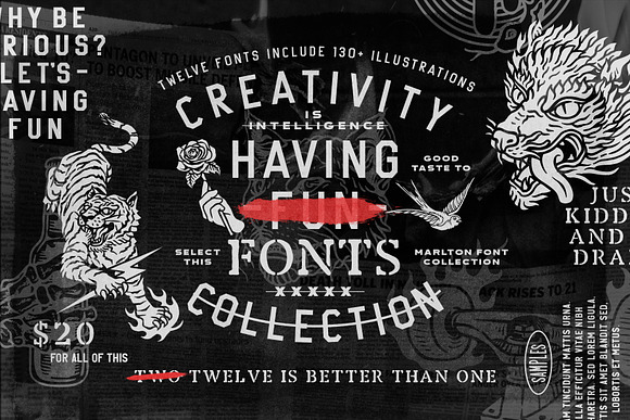 Marlton Font Collection in Display Fonts - product preview 1