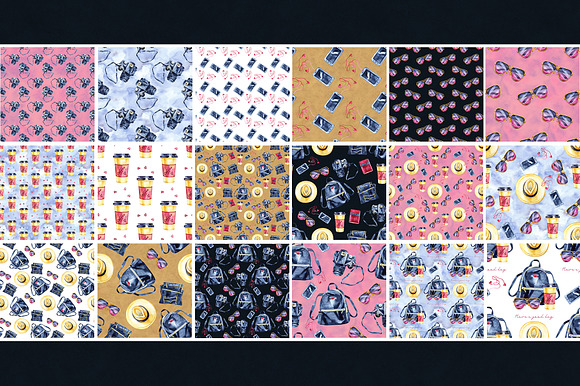 Travel light - seamless patterns in Patterns - product preview 4