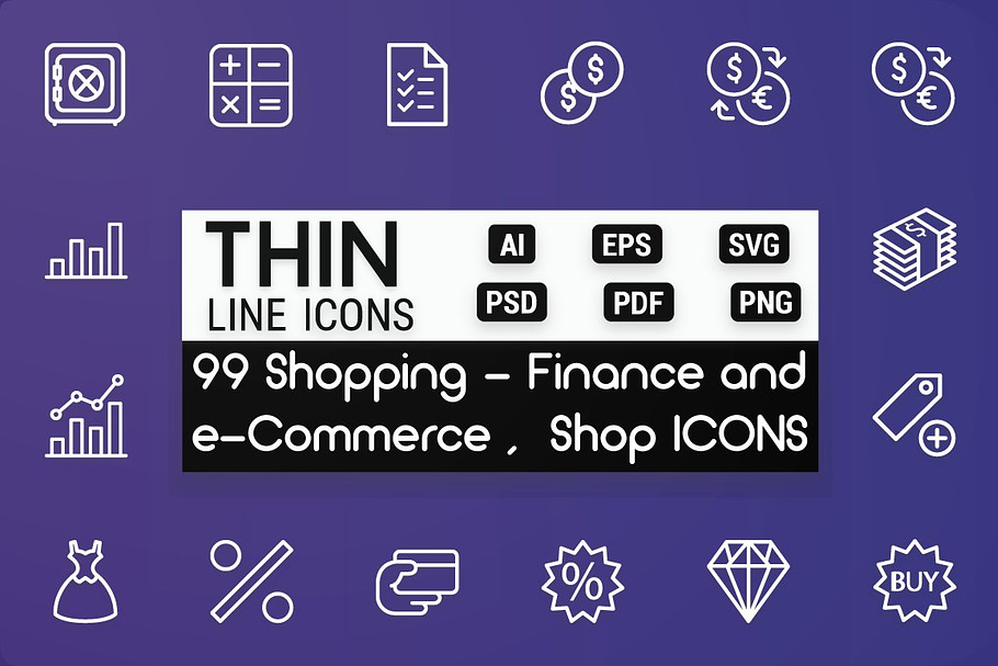 Shopping - Finance & Commerce Icons
