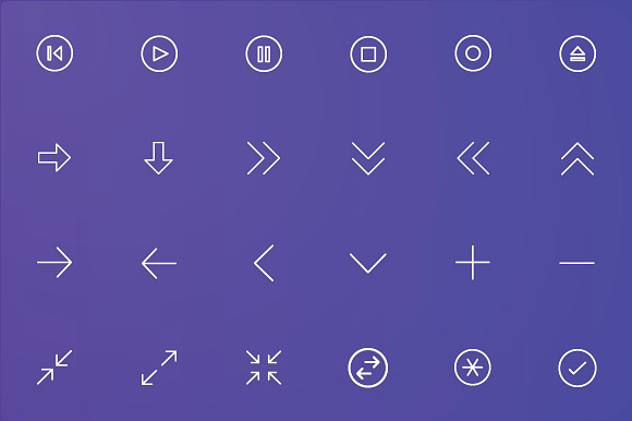 Arrows and User Interface Line Icons in UI Icons - product preview 1