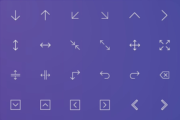 Arrows and User Interface Line Icons in UI Icons - product preview 3