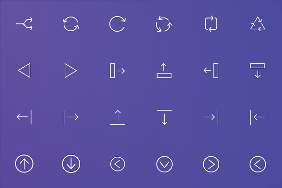 Arrows and User Interface Line Icons in UI Icons - product preview 4