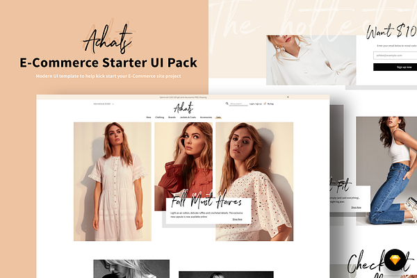Achats E-Commerce UI Starter pack