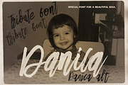 Danica Tribute Brush & SVG Font