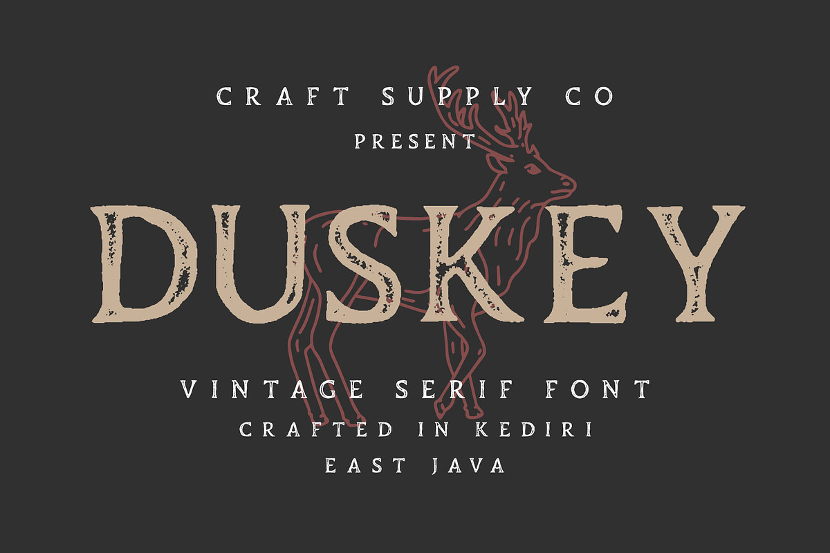 Duskey - Vintage Serif Font + Extras in Serif Fonts - product preview 8