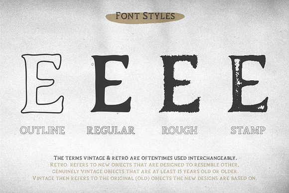 Duskey - Vintage Serif Font + Extras in Serif Fonts - product preview 1
