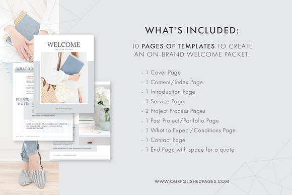 Client Welcome Packet Canva Template in Brochure Templates - product preview 1