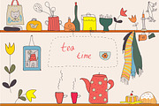 Tea time illustrations