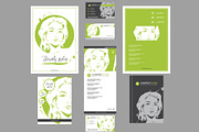 fashion templates for card, leaflet