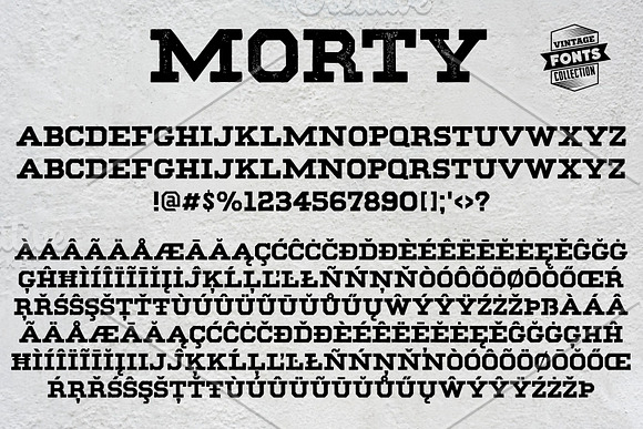 Morty - 2 vintage fonts in Slab Serif Fonts - product preview 4