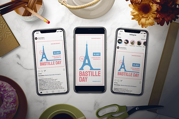Bastille Day Flyer Set in Flyer Templates - product preview 1