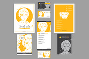 fashion templates for card, leaflet