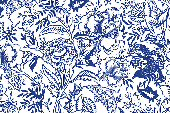 Vintage Peony Floral - Pattern in Illustrations - product preview 1